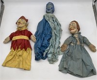 3 pcs,Hand Puppets,Wizard,Lady,Blue Lady