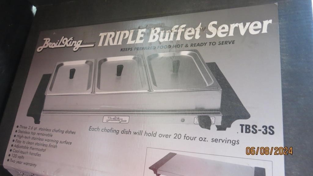 Broil King-triple Buffet Server