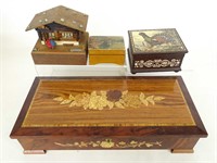 Lot of Music Boxes