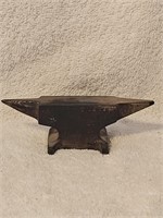 SMALL VINTAGE ANVIL WITH GERMAN ADVERTISING