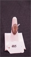 Sterling ring with abalone, size 5