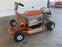 Custom Orange Crush Cooler Cart w/ Honda Engine