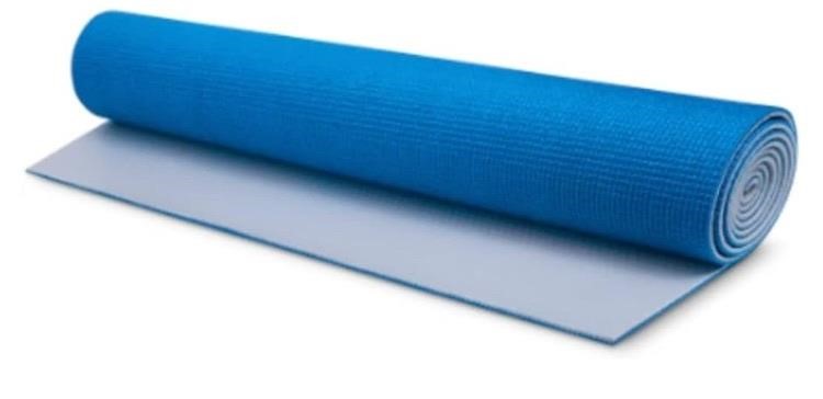 Blue yoga mat