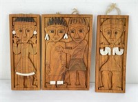 Group of Indigenous Wood Panels