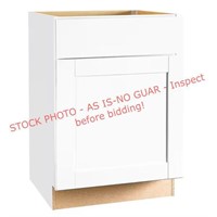 H.B. Base Cabinet, 24x24x34.5in, Satin White