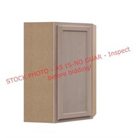 H.B. Corner Wall Cabinet, 24x12x36in, Unfinished