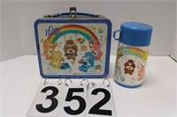 1983 Care Bears Metal Lunchbox w/ Thermos