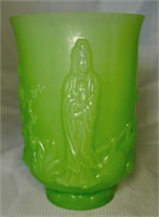 7.5" Fenton Jade Empress Vase