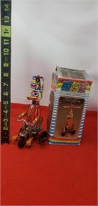 Duck on Bike Wind-up funny Action Toy