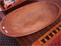 Primitive wooden dough bowl 21" x 11 1/2"