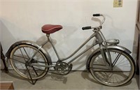 Antique monarch silver king bicycle