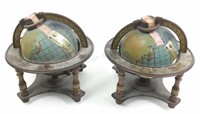 (2) Vintage Beam Globe Decanters