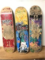 (3) Skateboard Decks