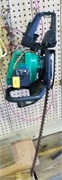 WEED EATER BRAND 22" GAS POWERED HEDGE TRIMMER AND