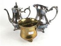 Silver plate tea pot