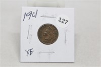 1901XF Indian Head Cent