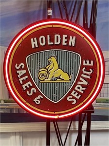 Nice HOLDEN SALES & SERVICE Light Up NEON Sign