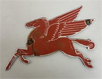 ANTIQUE PORCELAIN PEGASUS  SIGN