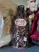 Wine Corks Vase w/Corks