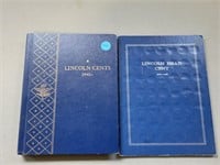 Lincoln cent collector books with pennies from 191