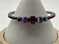 Sorrelli Fine Cranberry AB Rhinestone Cuff