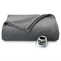 TWIN Biddeford Heated Microplush Blanket $44