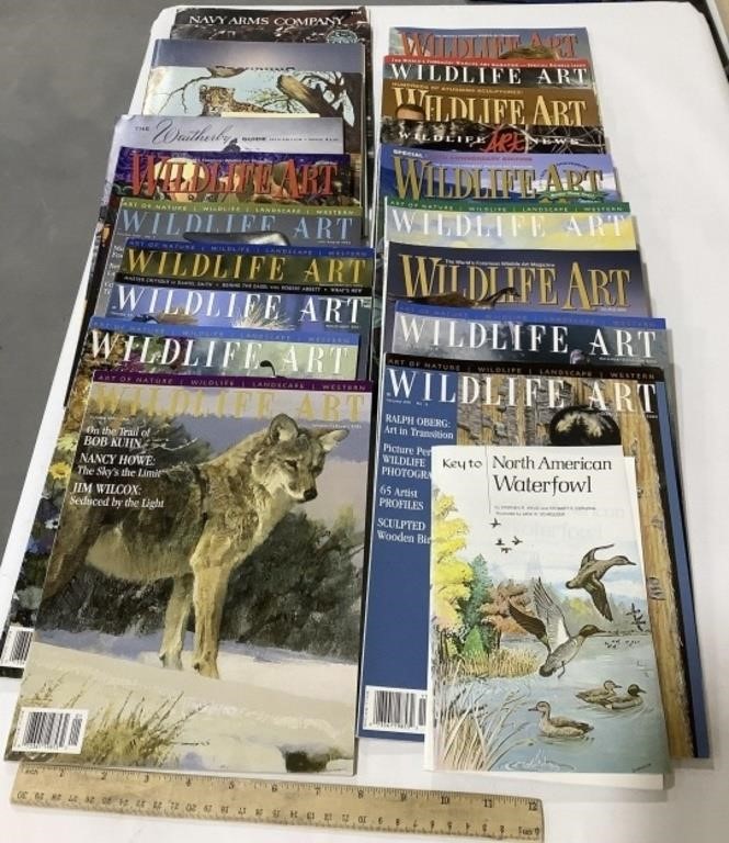 20 magazines- Wildlife Art, Weatherby, Navy arms,