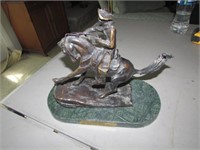 Frederic Remington Cowboy Bronze Statue