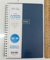2022 Blue Sky Weekly/Monthly Planner Tabbed