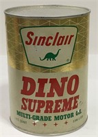Sinclair Dino Supreme Multi Grade Motor Oil Can