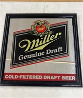 Miller genuine draft bar sign 18 x 18