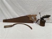 Vintage Diston saw, torch & slasher