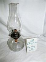 Vintage Glass Oil Lamp / Hurricane Lamp