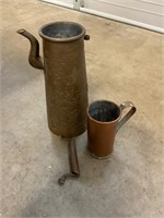 Copper Pitcher and Cup