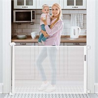 Retractable Baby Gate 54” Tough Durable Mesh