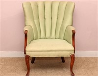 Vintage Channel Back Upholstered Chair