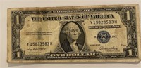Silver Certificate 1935 one dollar bill, as is