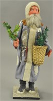 BLUE ROBE SANTA CLAUS CANDY CONTAINER