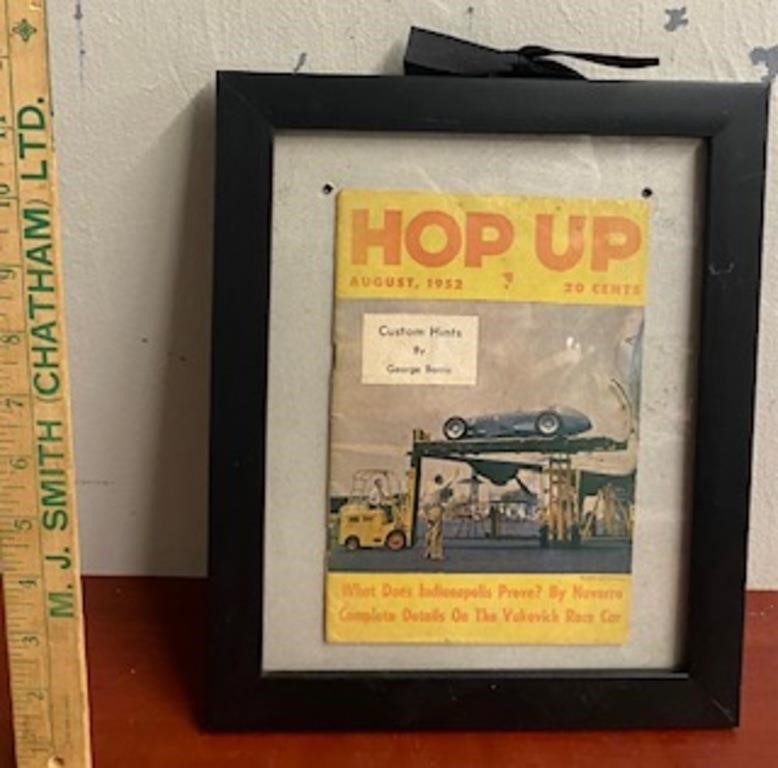 Framed Hop Up Magazine-August 1952