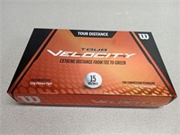 New! 15 Wilson golf balls! Tour velocity!