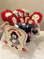 Raggedy Ann Dolls w/ Rocking Cradle