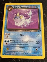 VTG DARK VAPOREON 45/82 TEAM ROCKET POKEMON CARD