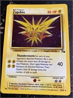 VTG POKEMON ZAPDOS  HOLOGRAPHIC CARD / SHIPS 15/62