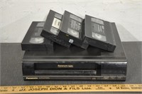 Panasonic VCR/tapes, tested