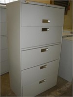 Hon 5 Drawer Lateral File Cabinet 36x19x67