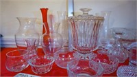 Glass serving pieces