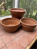 3 Terra Cotta Pots/Planters