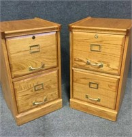 Oak File Cabinets