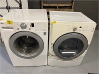LG DIRECT DRIVE WASHER, MAYTAG DRYER