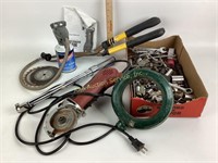 Platinum Brand Rotary Saw and assorted wrenches